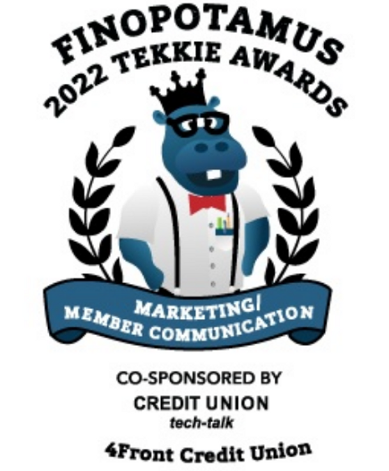 Finopotamus Honors 4Front Credit Union with its Tekkie Award for Helping Members Save with Plinqit